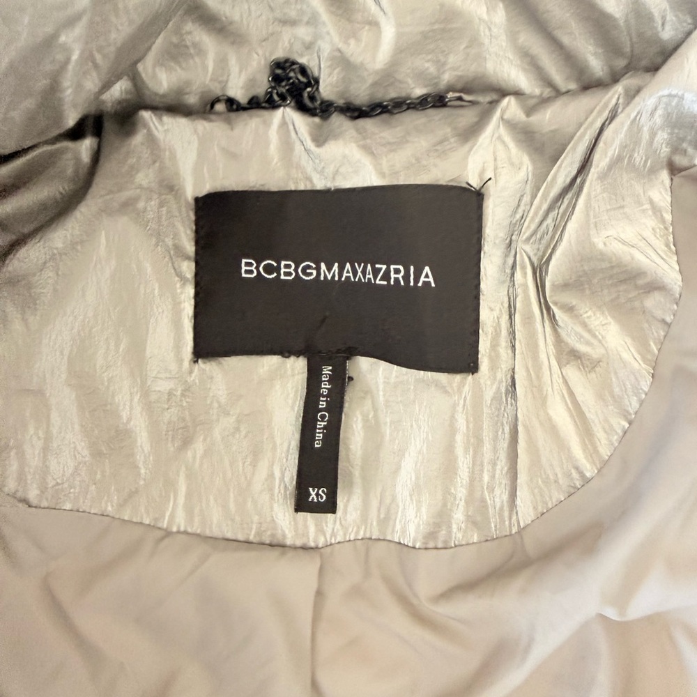 Bcbgmaxazria Metallic Silver Jacket - image 2